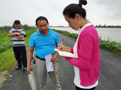 芜湖市许镇镇村防汛一线的这些"女官“们